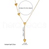 Heart Stainless Steel Pendant Necklaces & Link Bracelets Sets WGCB0A8-01-5