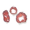 Dyed Natural Druzy Agate links G-R012-05S-03-1