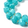 Natural Quartz Dyed Beads Strands G-U023-A02-17-4