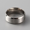 201 Stainless Steel Plain Band Ring for Men Women RJEW-WH0010-06D-MP-2