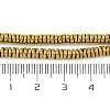 Electroplated Synthetic Non-Magnetic Hematite Beads Strands G-H020-M01-02-4