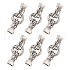 ARRICRAFT 6 Sets Alloy Spring Gate Rings FIND-AR0003-14-1