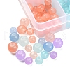 250Pcs 10 Style Imitation Jade Glass Beads GLAA-FS0001-31-3