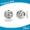 20Pcs Tibetan Style Alloy Beads TIBE-LP0001-06-2