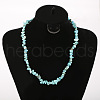 Synthetic Turquoise Chip Beaded Necklaces for Women FS-WG9F5E2-06-1
