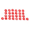 Transparent Red Acrylic Beads TACR-YW0001-08L-2