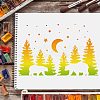 Large Plastic Reusable Drawing Painting Stencils Templates DIY-WH0202-139-6