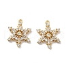 Brass Micro Pave Cubic Zirconia Pendants KK-H455-34G-1