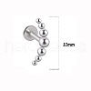 316L Surgical Stainless Steel & G23 Titanium Moon Cartilage Earrings WGA7630-40-1
