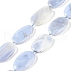 Natural Blue Lace Agate Beads Strands G-H006-A01-02-2