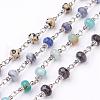 Handmade Gemstone Beaded Chains AJEW-JB00267-1