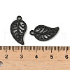 304 Stainless Steel Pendants STAS-Q362-08B-B-3