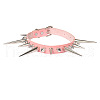 Gothic Style Alloy Spiked Rivet Imitation Leather Choker Necklaces FS-WGF47C0-03-2