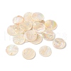 Edge Golden Plated Capiz Shell Pendants X-SHEL-D084-13A-1
