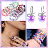SOFPLATE 880Pcs Rainbow ABS Plastic Imitation Pearl Beads OACR-SP0001-19-6