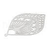Non-Tarnish 304 Stainless Steel Filigree Big Pendants X-STAS-K257-04P-3