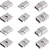 Unicraftale Smooth Surface 201 Stainless Steel Watch Band Clasps STAS-UN0007-99P-1