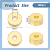 BENECREAT 100Pcs Brass Bead KK-BC0013-53C-2