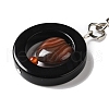 Natural Agate Pendant Keychain KEYC-C004-01-3