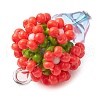 Beaded Flower Potted Charms PALLOY-MZ00446-01-4