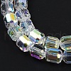 Electroplate Glass Beads Strands X-GLAA-G112-07H-3