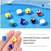 Nbead Handmade Evil Eye Lampwork Beads Strands LAMP-NB0001-49D-2