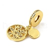 Rack Plating Brass Micro Pave Cubic Zirconia Pendant KK-H456-12G-2