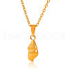 Stainless Steel Shell Shaped Pendant Necklaces for Women VS4043-2-2