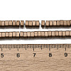 2-Hole Electroplated Synthetic Non-magnetic Hematite Beads Strands G-L613-A01-01F-4