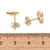 Ion Plating(IP) 304 Stainless Steel Stud Earring Findings X-STAS-I206-01G-3