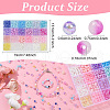DIY Round Acrylic Beads Jewelry Making Finding Kits DIY-YW0011-64-2