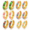 Rack Plating Brass Hoop Earrings EJEW-C102-44G-1