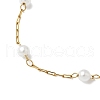 ABS Imitation Pearl Beaded Chains Bracelet Making AJEW-JB01351-3