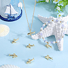 Beebeecraft 8Pcs Brass Pendants KK-BBC0014-36-4