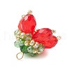 Transparent Glass Pendants PALLOY-MZ00720-4