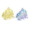 Electroplate Transparent UV Plating Acrylic Pendants OACR-I014-22-2