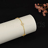 Elegant Brass Teardrop Link Bracelets DG0547-1-4