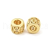 Brass Micro Pave Cubic Zirconia European Beads KK-H452-18G-2