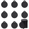 BENECREAT 40Pcs Aluminum Blank Pendants FIND-BC0013-52-1