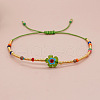 Bohemian Style Floral Beaded Braided Bracelets PK5230-3-1
