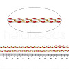 Ion Plating(IP) 304 Stainless Steel Dapped Chains AJEW-Q150-09G-06-2