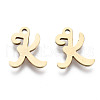 201 Stainless Steel Charms STAS-T044-217G-K-1