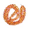 Electroplate Glass Beads Strands X-EGLA-N012-07L-2