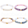  DIY Imitation Gemstone Curved Tube Bracelet Making Kit DIY-NB0007-30-4
