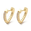Rack Plating Brass Micro Pave Cubic Zirconia Hoop Earrings EJEW-A031-16G-1