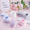 CREATCABIN 10Pcs 5 Colors Coral Velvet Elastic Headbands OHAR-CN0001-02-3