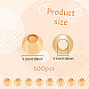 ANATTASOUL 500Pcs Rack Plating Brass Beads KK-AN0001-07-2