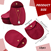  12Pcs Velvet Jewelry Storage Pouches ABAG-NB0001-93A-2