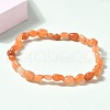 Natural Red Aventurine Beads Stretch Bracelets for Men Women BJEW-I320-01B-4