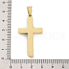 PVD Vacuum Plating 304 Stainless Steel Pendants STAS-Z080-08G-3